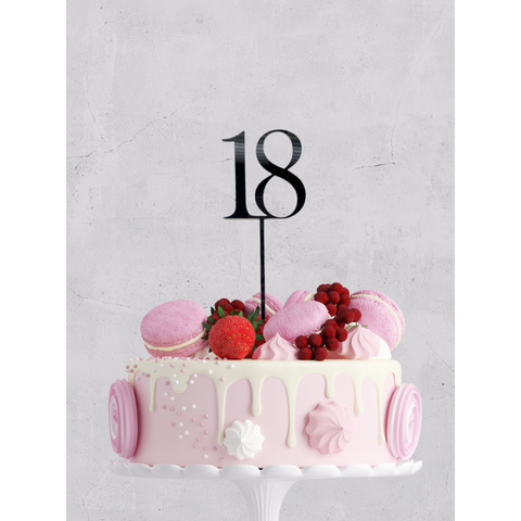 18 Cake Topper