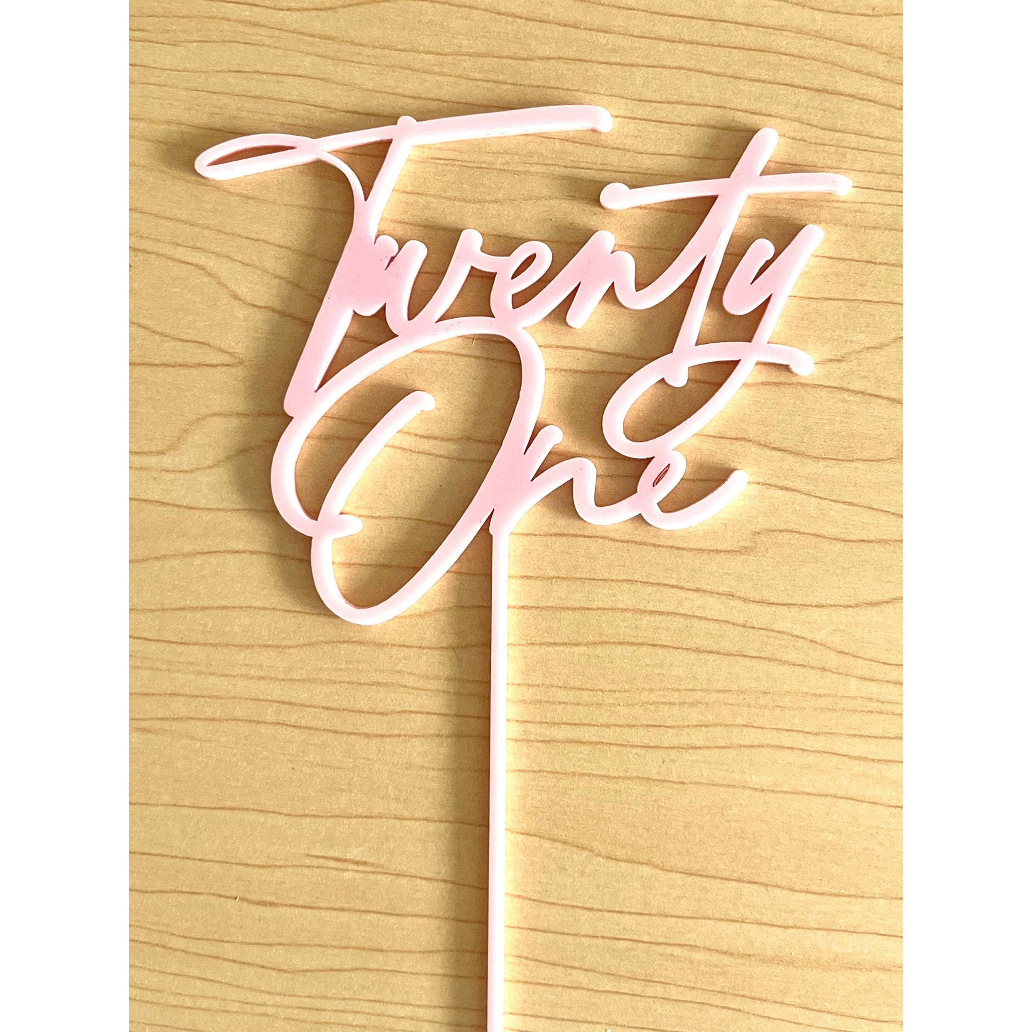 Twenty One Cake Topper