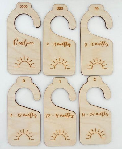 Baby Nursery Wardrobe Clothes Dividers Sun