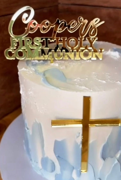 Custom First Holy Communion Cake Topper