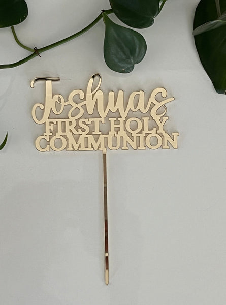 Custom First Holy Communion Cake Topper