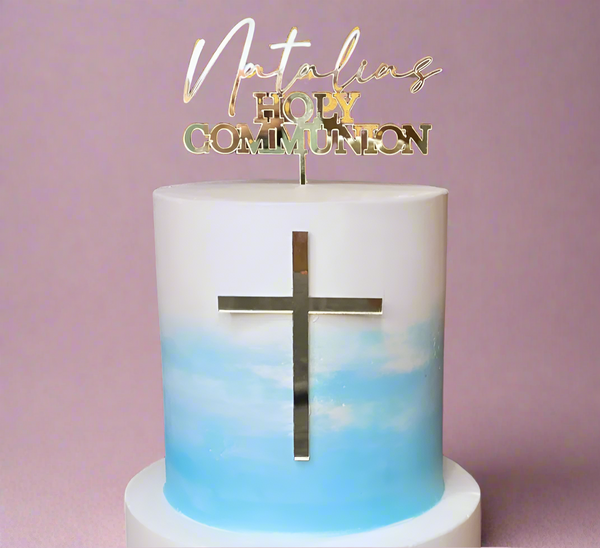 Custom First Holy Communion Cake Topper