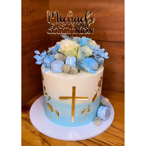Custom First Holy Communion Cake Topper