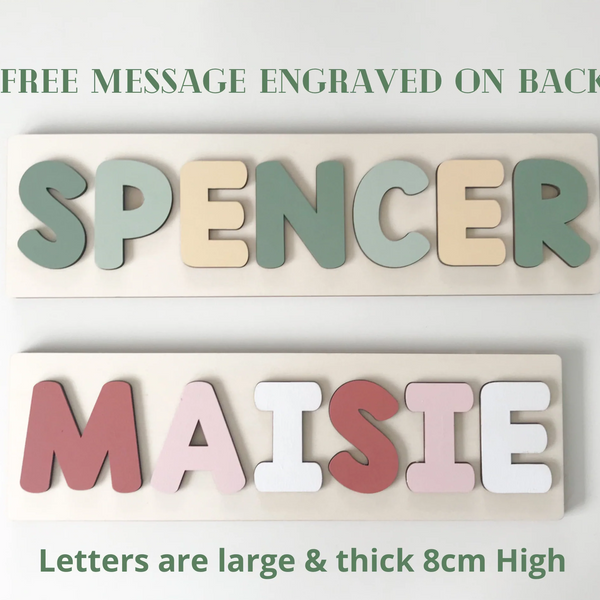 Personalised Wooden Kids Name Puzzles