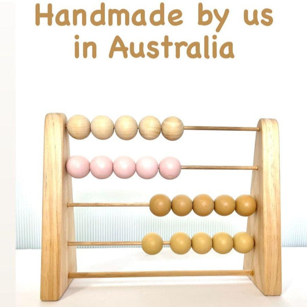 Kids Wooden Abacus Baby Nursery Shelf Decor